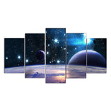 Universe Galaxy 5 Piece Canvas Art