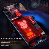 Samsung S9 plus/S20 Ultra/S10 Plus/Note 10 Plus/Iphone 11/Pro/Pro Max flashing with voice control Smart Phone Cases