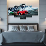 Drift-Car-children's-outer-space-wall-art