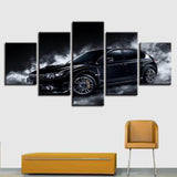 Black-Classic-Car-Large-Modern-Wall-Art