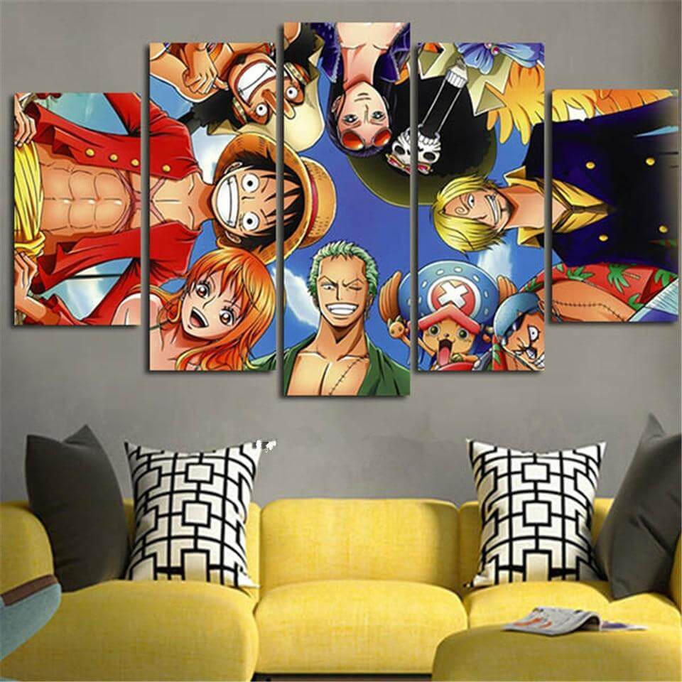 One-Piece-Families-Gather-Canvas-Wall-Art