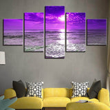 Purple-Sea-Best-5-pieces-Canvas-Wall-Art