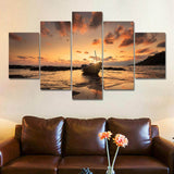 HD-Printed-Nightfall-Top-5-Pieces-Canvas-Wall-Art