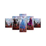 Framed Frozen 5 Piece Canvas Art