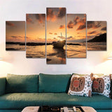 HD-Printed-Nightfall-Top-5-Pieces-Canvas-Wall-Art