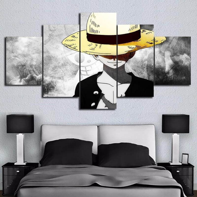One-Piece-Monkey-D. Luffy-Ready-to-Hang-5-Panel-Wall-Art