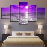 Purple-Sea-Best-5-Pieces-Canvas-Wall-Art