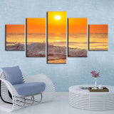 Golden-Sky-5-Piece-Wall-Canvas-Art