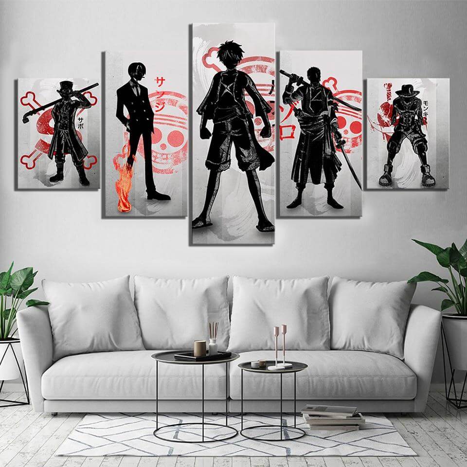 Custom Canvas Art One Piece Poster One Piece Anime Wall Stickers