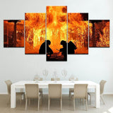 Fire-Fighter-5-Piece-Canvas-Art