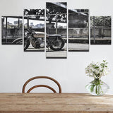Vintage-Motorcycle-black-and-White-Canvas-Art