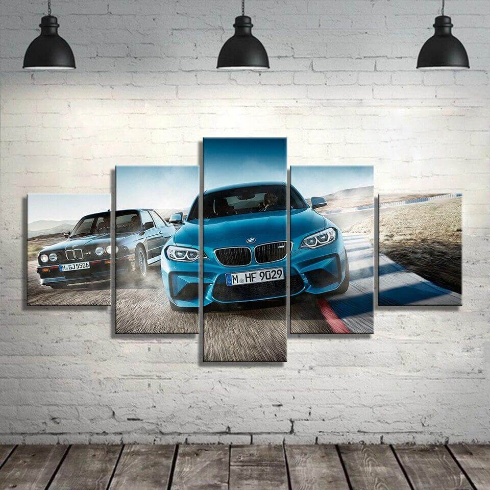 HD-M3-Blue-Sport-Car-Living-Room-Canvas