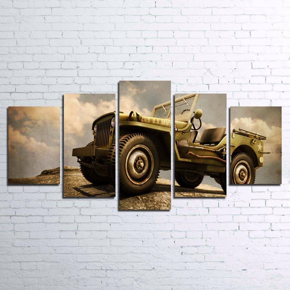 Retro-Jeep-Art-Panels-for-Wall