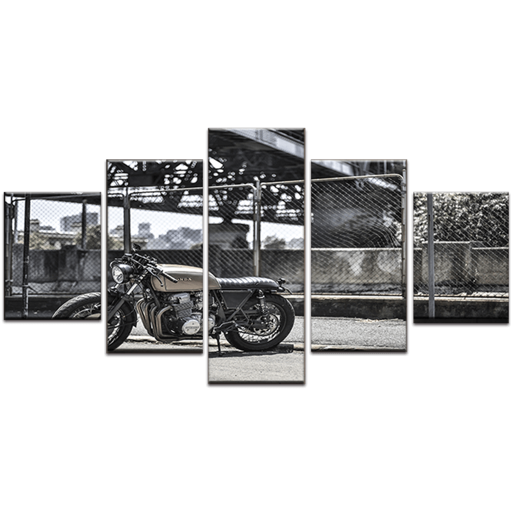 Vintage-Motorcycle-black-and-White-Canvas-Art