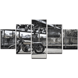 Vintage-Motorcycle-black-and-White-Canvas-Art