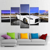 HD-Prints-White-Luxury-Sports-Car-Canvas-Paintings
