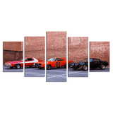 Classic-No.1-Car-5-Piece-Canvas-Art