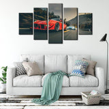 Red-Cool-Sport-Cat-Stretched-canvas-prints-with-the-best-price