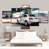 Faster White I35 Car Oversized framed wall art