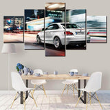 Faster White I35 Car Oversized framed wall art