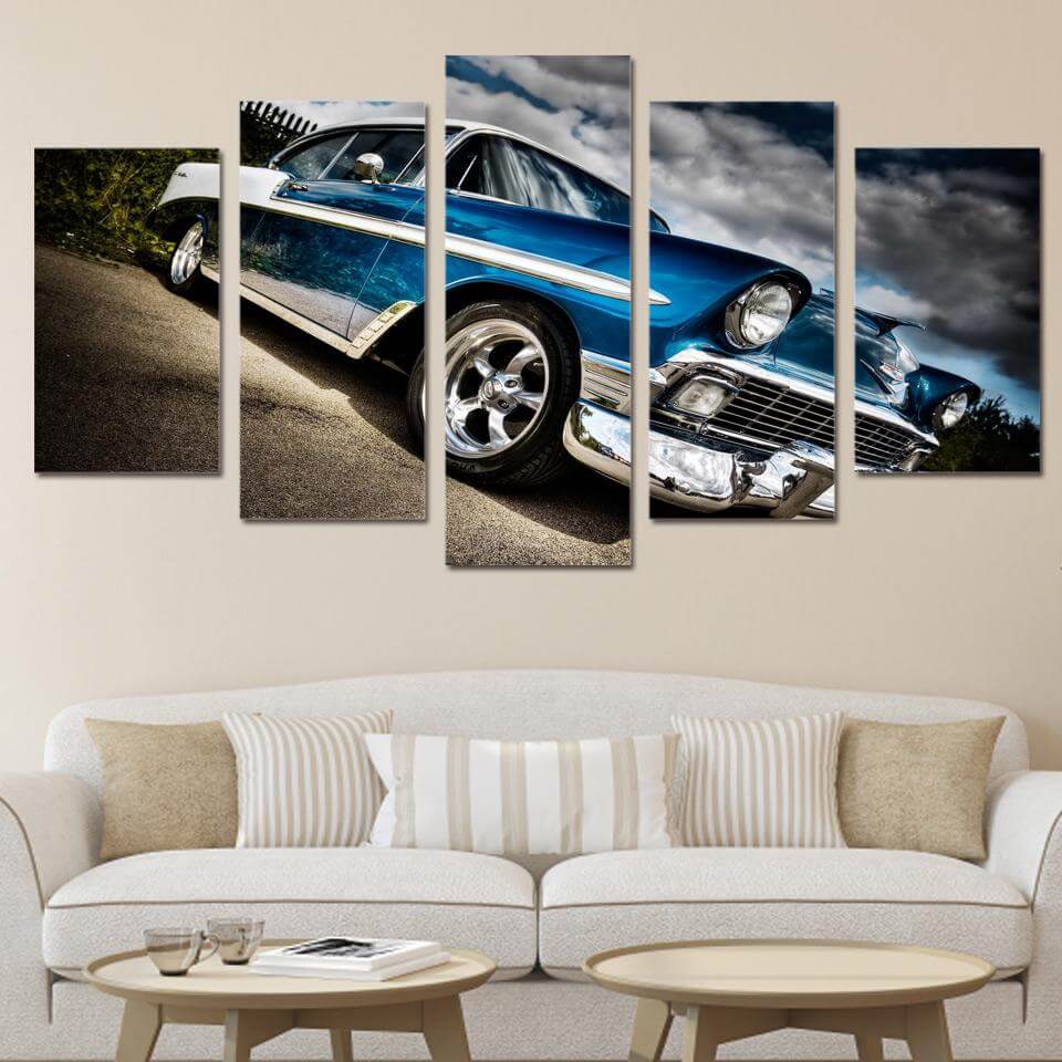 Chevrolet-Bel-Air-Bedroom-Canvas-Wall-Art