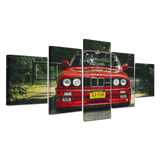 HD Retro M3 Red Sport Car Home Wall Sign