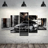 5 Piece HD Print Nissan Skyline Gtr Car Framed Canvas Art