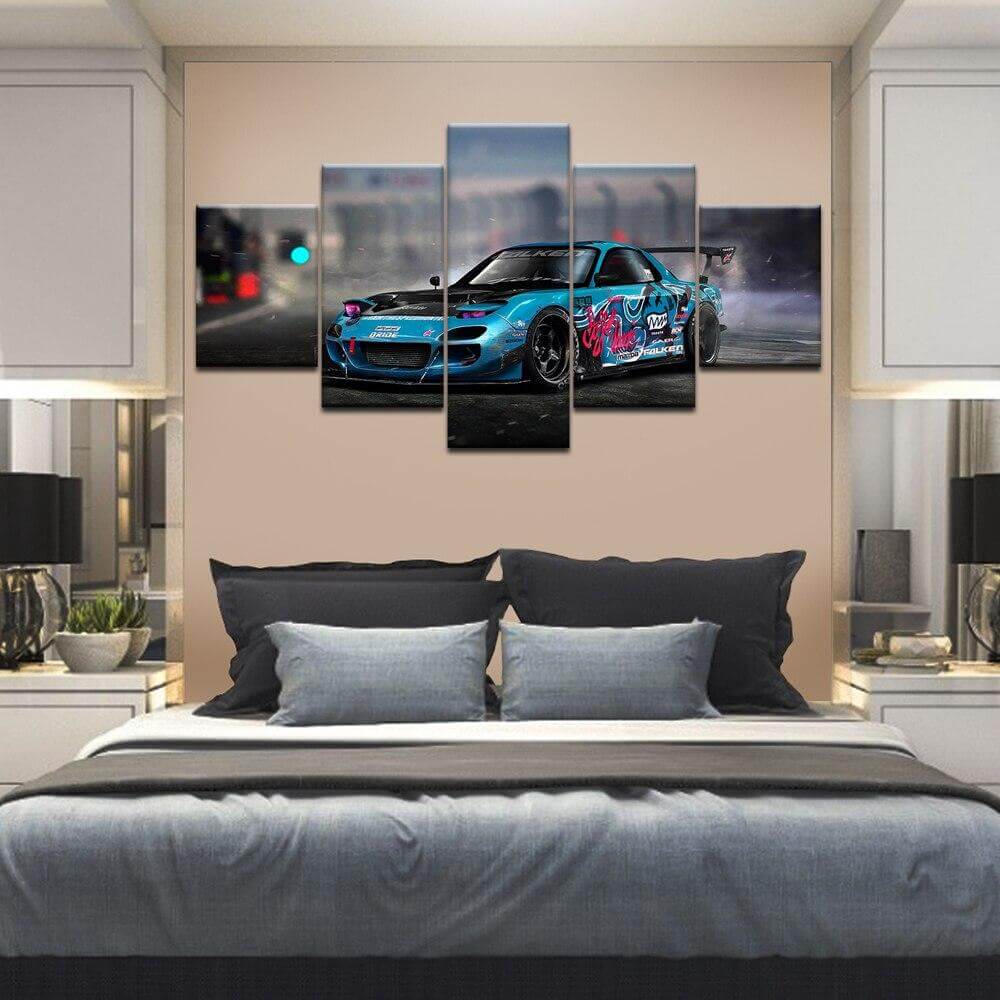 Cool-rx7-Sports-Car-Multi-Panel-Canvas-Wall-Art