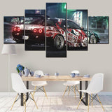 Red-Nissan-GTR-Supercar-Bedroom-Canvas-Art