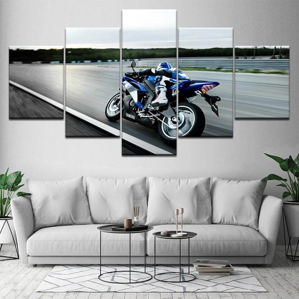Coolest-Racer-Motorcycle-Driver-Canvas-Paintings