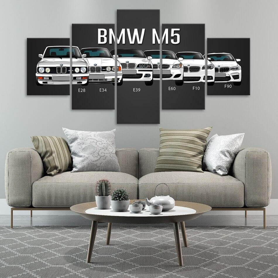 HD-M3-M5-white-sport-car-giant-canvas-wall-art