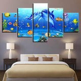 Underwater-World-5-Piece-Canvas-Art-for-Bedroom