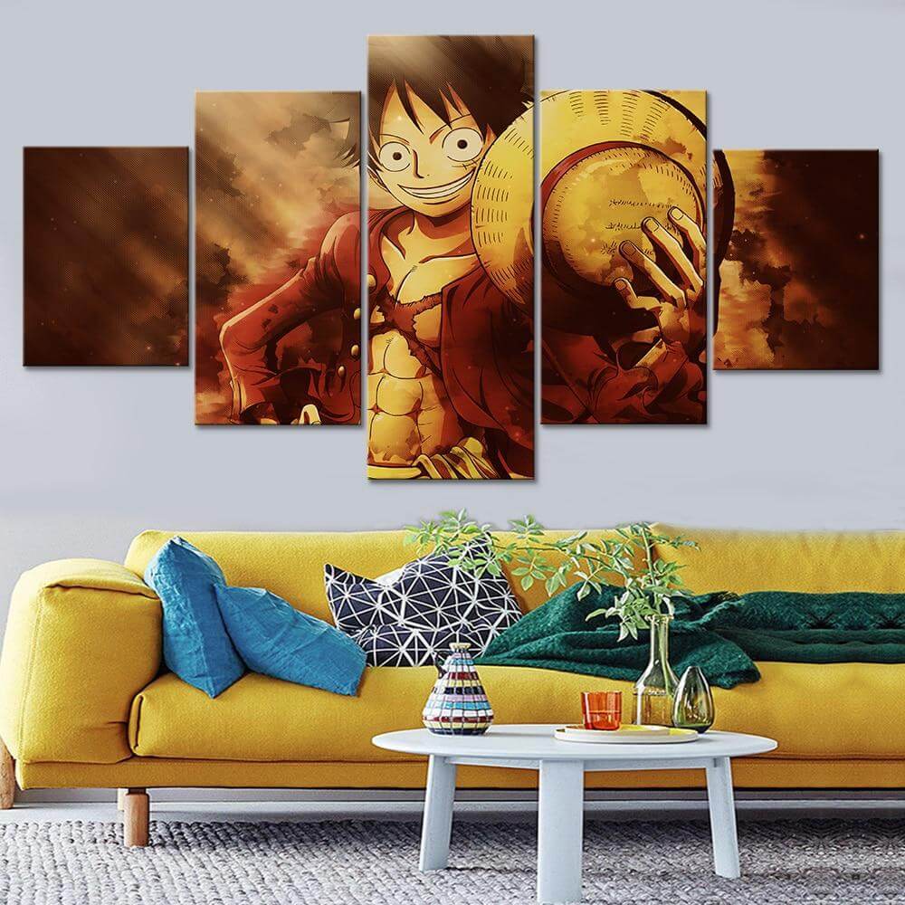 One-Piece-Luffy-HD-5-Piece-Canvas-Art-for-Bedroom