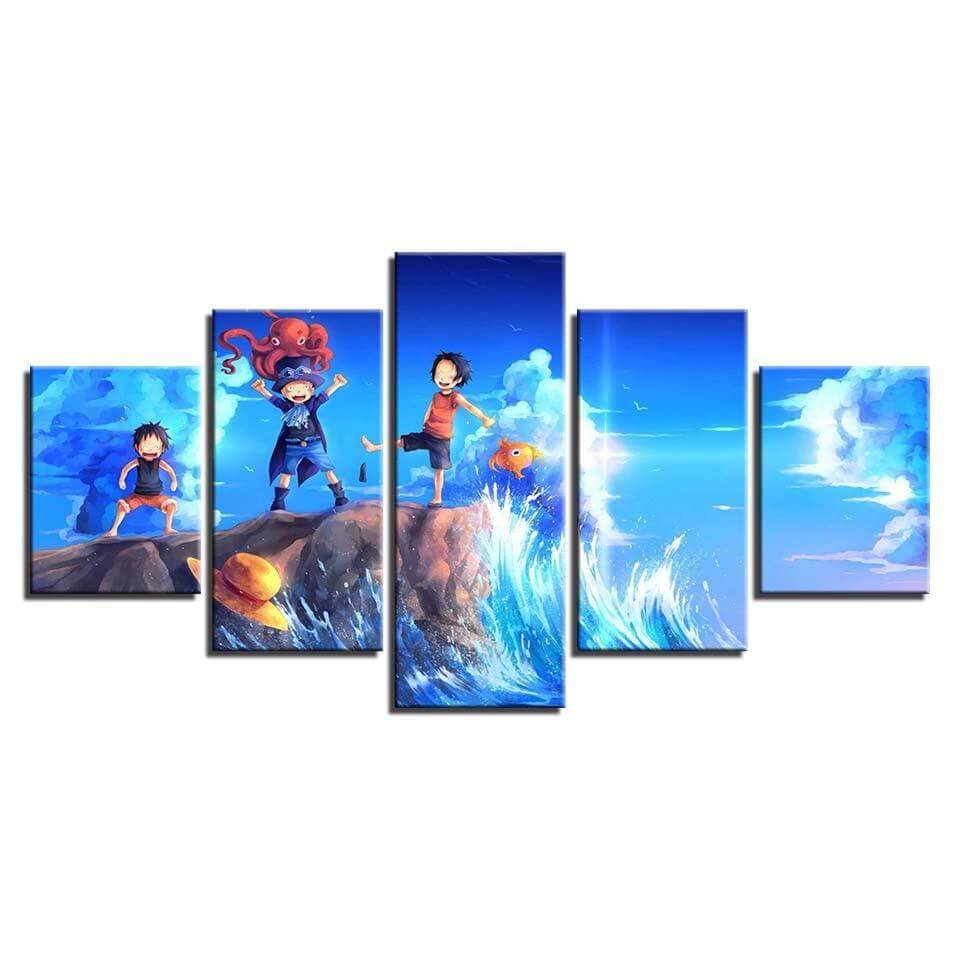 One-Piece-Luffy-Sabo-Canvas-Printings-for-Kids
