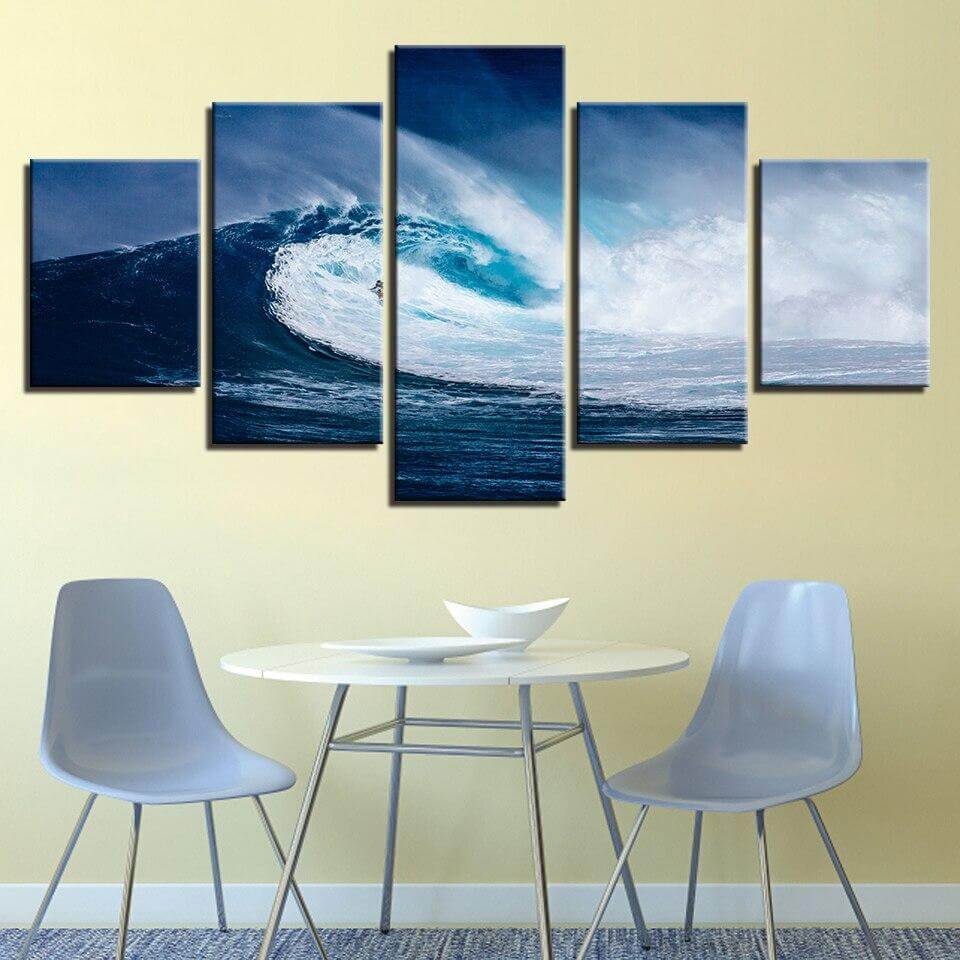 Blue-Sea-Waves-Wall-Paintings-for-Bedroom