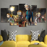 Rick-And-Morty-Ready-to-Hang-5-Piece-Canvas-Art-for-Bedroom