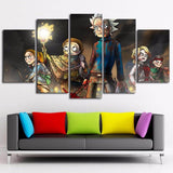 Rick-And-Morty-Ready-to-Hang-5-Piece-Canvas-Art-for-Bedroom