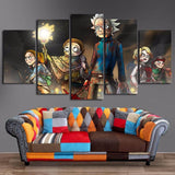 Rick-And-Morty-Ready-to-Hang-5-Piece-Canvas-Art-for-Bedroom