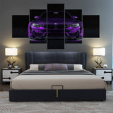 5-Pieces-M4-Sport-Car-canvas-art-for-bedroom