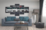 Honda-CIVIC-Car-black-and-white-wall-design