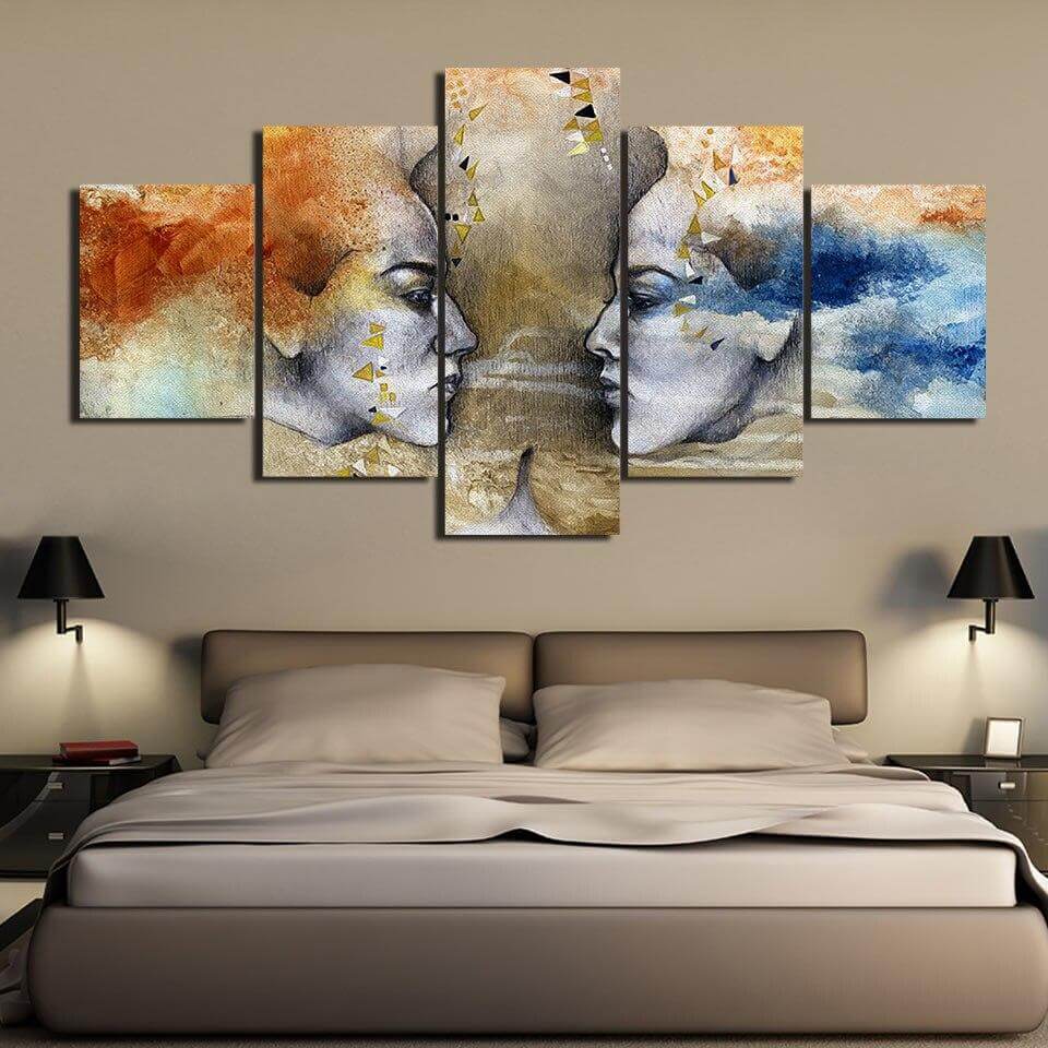 5-pieces-colorful-abstract-Face-Wall-Art-Printings-for-Big-Sale