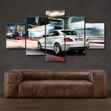Faster White I35 Car Oversized framed wall art