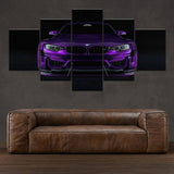 5-Pieces-M4-Sport-Car-canvas-art-for-bedroom