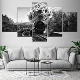 Steam-Train-Black-and-White-Canvas-Art