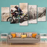 5-Panel-Motocross-HD-Wall-Art-Frames-For-Living-Room