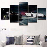 Black-White-Cool-Luxury-Sports-Cars-Home-Decor-Prints