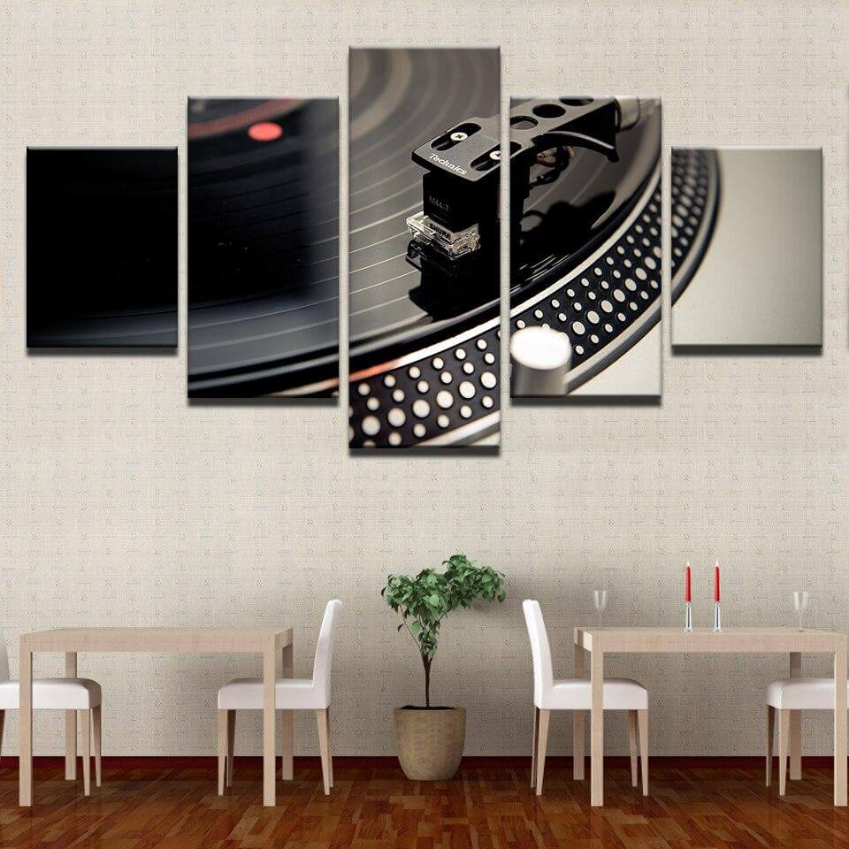 DJ-Music-Turntables-Modern-Canvas-Art