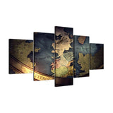 HD Game Of Thrones Map 5 Piece Canvas Art for Bedroom