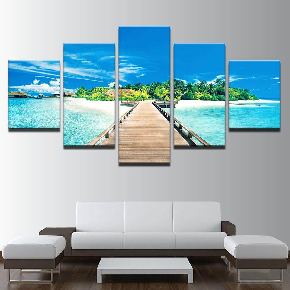 Beautiful Beach sight Multi Panel Wall Art