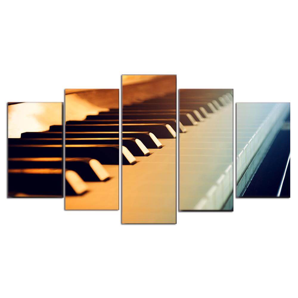 Piano On Decor Retro Wall Mural